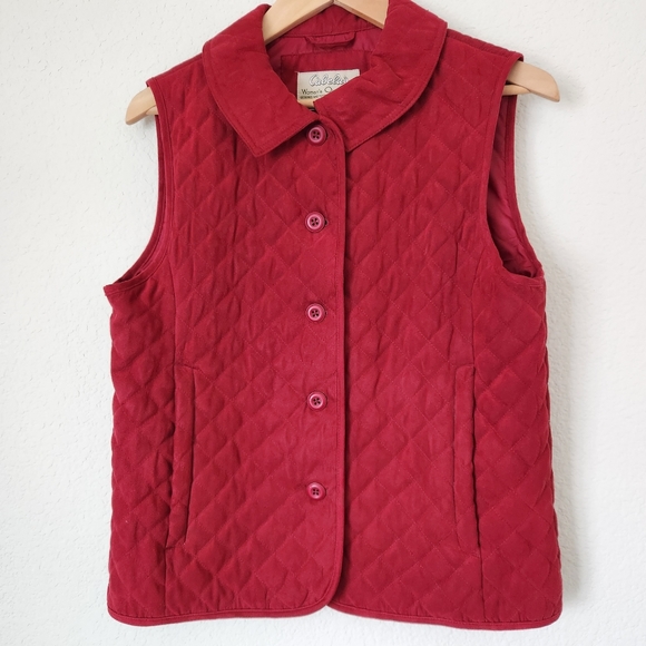 Cabela's Jackets & Blazers - Cabela's Women's Lightweight Quilted Button Down Vest Rust/Red, Size SP